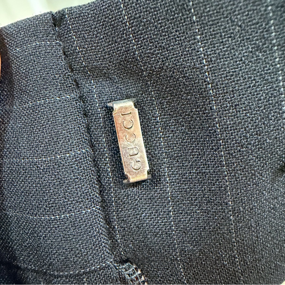 Gucci Black Pinstripe Trousers - Picture 6 of 16